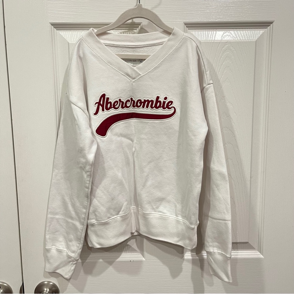 Abercrombie Kids Embroidered Logo V Neck Sweater
